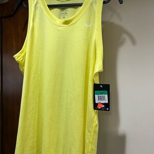 Nike Yellow Sleeveless Tank Top